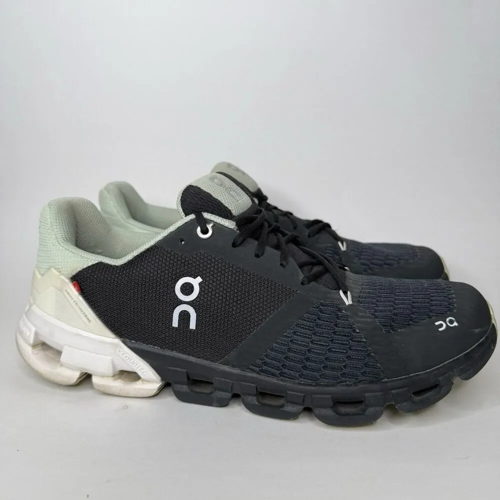 On Cloud Cloudflyer 4 Shoes Womens 10.5 Black Mint Glacier Running Sneakers - Picture 3 of 12